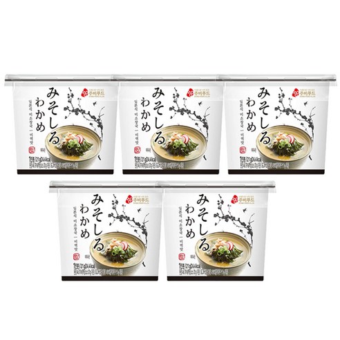 주비푸드 미소장국 미역맛 21g x 5개 / 컵국 즉석 미역국