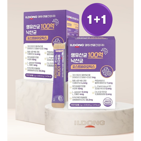 일동생활건강 생유산균 100억 낙산균 포스트바이오틱스 2g, 2g, 2박스