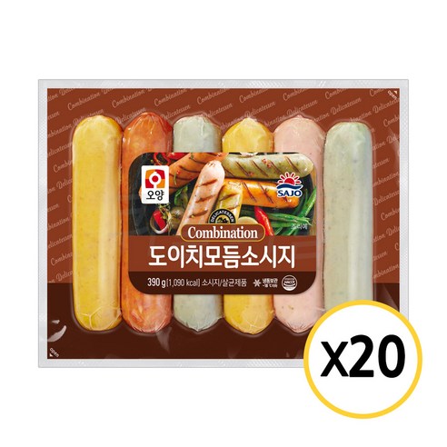 사조오양 도이치 모듬소세지 390g*20개 한박스