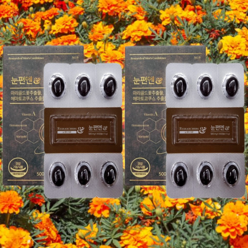 리서쳐스 눈편앤 마리골드꽃추출물, 30정, 2박스