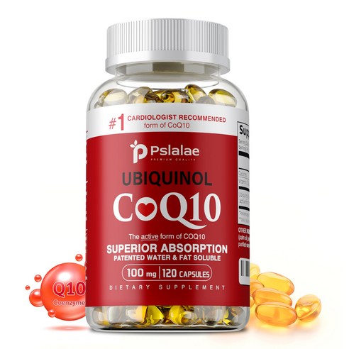 유비퀴놀 소프트젤, 생체이용률이 가장 높은 코엔자임 Q10 100mg, 100% 수용성 및 지용성, 항산화, 기분 개선, 웰빙 증진