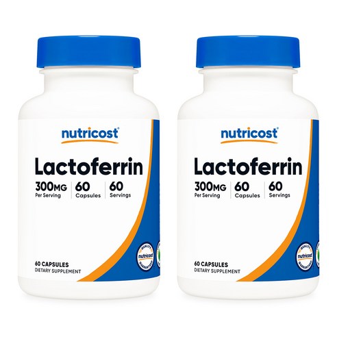 뉴트리코스트 락토페린 300mg 캡슐 60정 2개, 60정, 2개