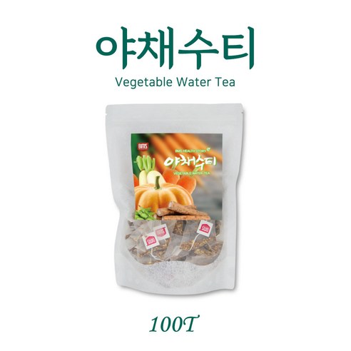 국내산 야채수차 60티백(호박 작두콩 무 우엉 당근) 야채수티 야채블렌딩티, 1개, 1.5g