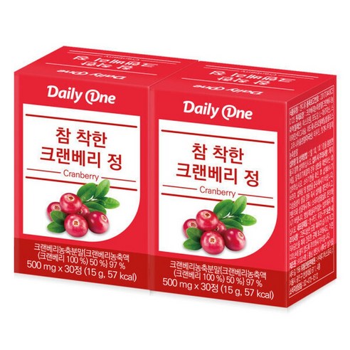 참 착한 크랜베리정 요로건강 여성 영양제 2통