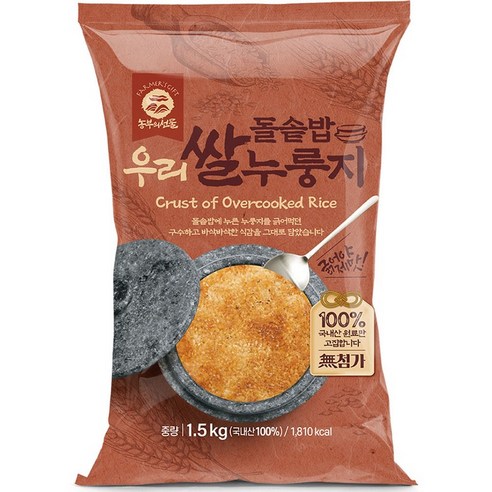 농부의선물 돌솥밥 우리쌀 누룽지 1.5kg (쌀/현미 선택), 1개, 1.5kg