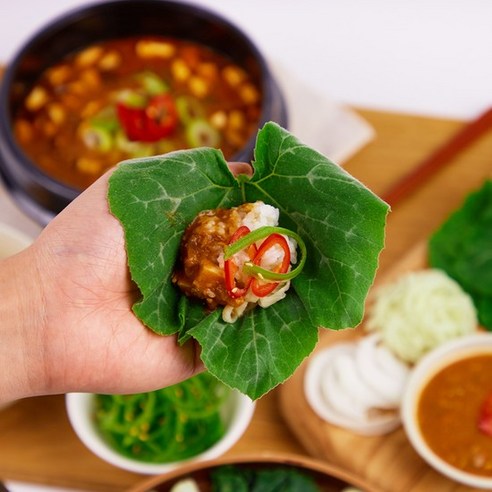 당일수확 신선한 쌈채소 호박잎 500g 800g 1kg