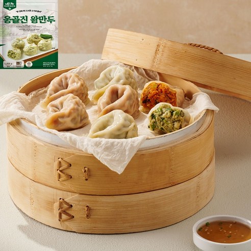 전주한옥 옹골진왕만두 고기왕만두 수제만두 얇은피 손만두 1kg