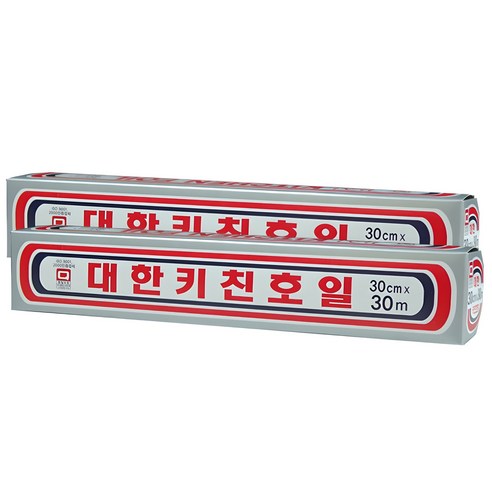 대한웰빙은박접시 호일 30cm x 30m, 2개