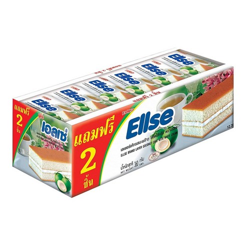 유로케이크 ellse 코코넛 케이크 390g 케익 euro cake coconut, 1개, 390g