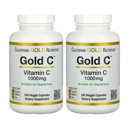 캘리포니아 골드 뉴트리션 2통 CGN 비타민C 1000mg 240베지캡슐X2
