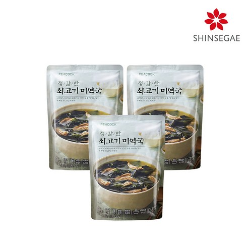 피코크 [피코크] 정갈한 소고기 미역국 500g x 3팩