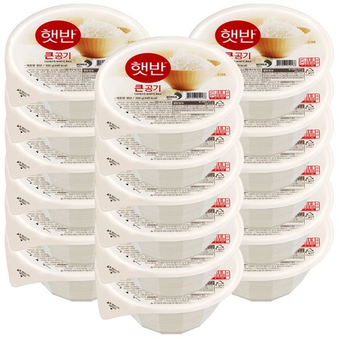 햇반 사각 즉석밥, 300g, 18개