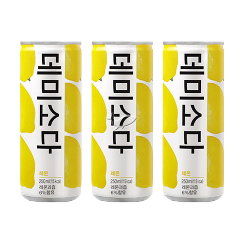 데미소다 레몬 250ml, 250ml, 5개