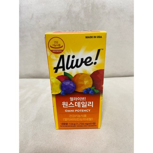 얼라이브 원스데일리 올인원 종합 멀티 비타민