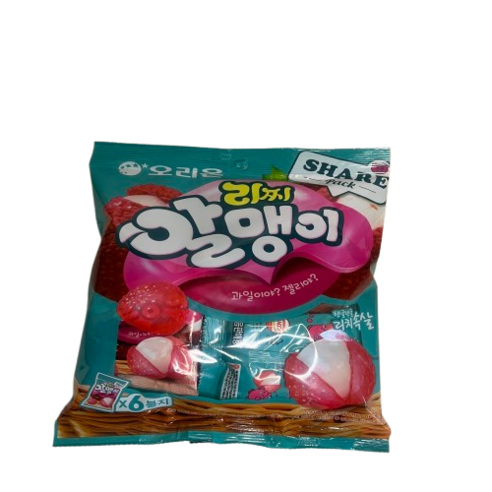 몽글몽글마켓 오리온 리찌알맹이 젤리, 36g, 6개