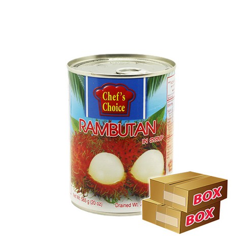 태국통조림 람부탄통조림 쉐프초이스 박스 565GX24EA, 565g, 24개