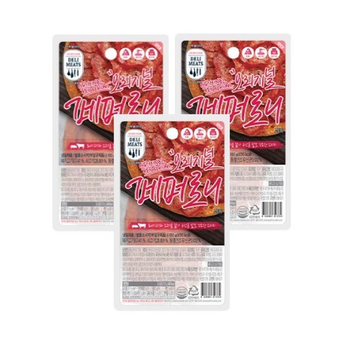 존쿡 델리미트 오리지널 페퍼로니 피자 토핑 100g X 3개, 3개, 100g