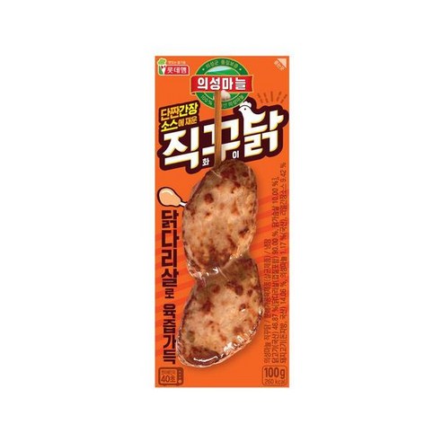 의성마늘햄 직꾸닭 리얼간장, 100g, 10개