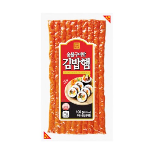 한성 숯불구이맛 김밥햄, 5개, 100g
