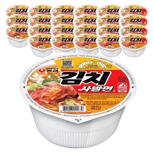 농심 김치 사발면 소컵 86g