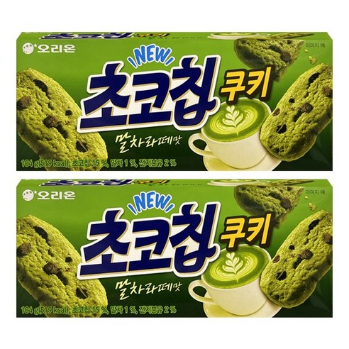 오리온 초코칩쿠키 말차라떼맛
