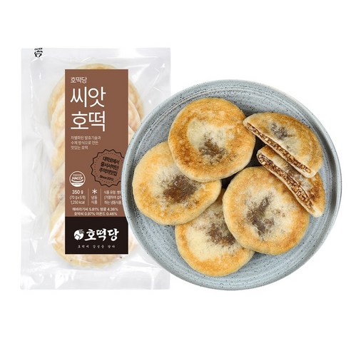 [호떡당] 줄서서먹는 호떡! 씨앗호떡 견과호떡! 영양간식 아이간식 식사대용 겨울간식, 350g, 3개