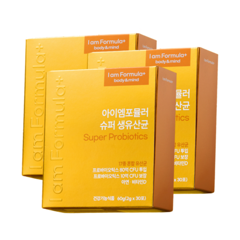 아이엠포뮬러 배케어 생유산균 프로바이오틱스 30포