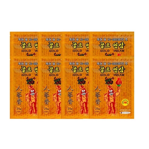 [베스트픽스] 특허품 골드인삼파스 + 호랑이패드 (사은품), 30세트, 25매입