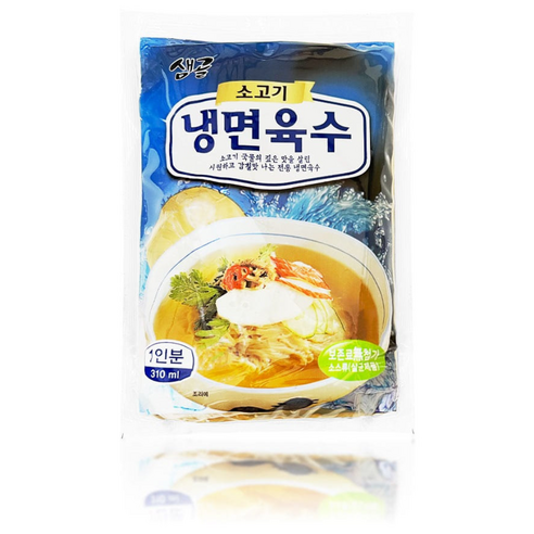 샘골 소고기 냉면육수 310ml X 30봉, 30개, 310ml