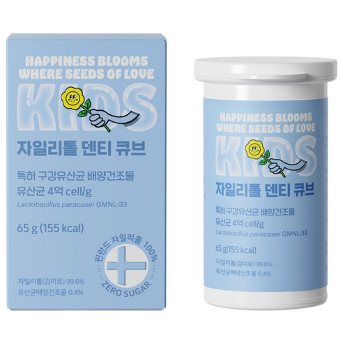 비비드몽타주 키즈 자일리톨 캔디 덴티큐브, 1개, 65g