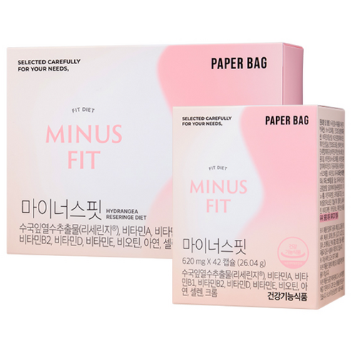 페이퍼백 마이너스핏 6주분, 3박스, 42정