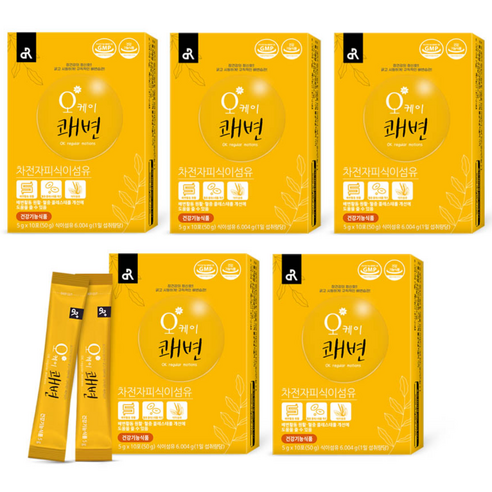 오케이쾌변 스틱포 50gx5박스 총50포 차전자피 식이섬유, 50g, 5개