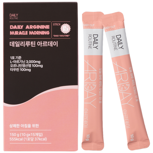 데일리루틴 아르기닌3000 시너지 비타민 콤부차 분말 스틱 약사설계, 150g, 1박스