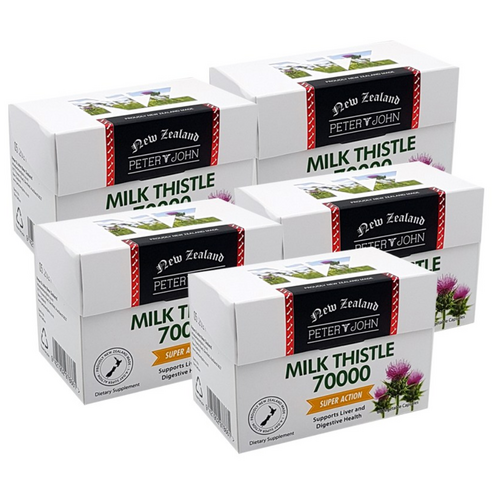뉴질랜드 피터앤존 간영양제 밀크시슬 70000mg 실리마린 800mg 300캡슐, 1개, 300정