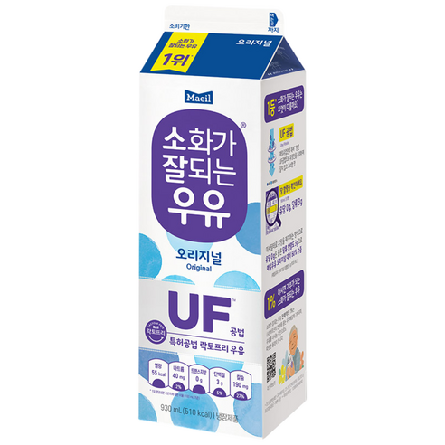 매일우유 소화가 잘되는 우유(유당제거) 930ml