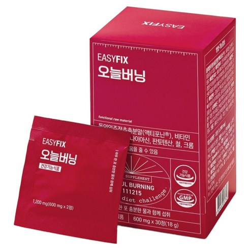 이지픽스 오늘버닝 돌외잎 다이어트 보조제 체지방 감소 단기간 칼로리컷팅