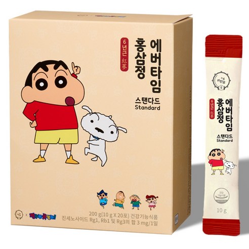 려원담 짱구는못말려 온가족용 6년근 홍삼정 에버타임 스탠다드 20p