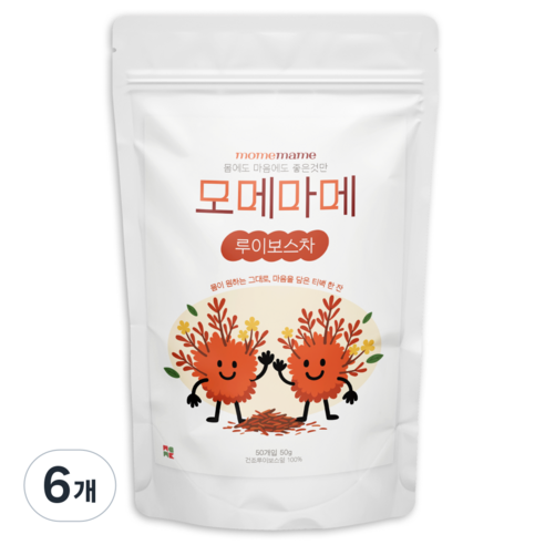 루이보스차 루이보스 티 티백 차 임산부 붓기차, 6개, 50개입, 1g