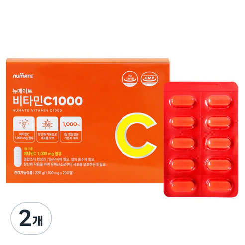 뉴메이트 비타민C 1000, 200정, 2개