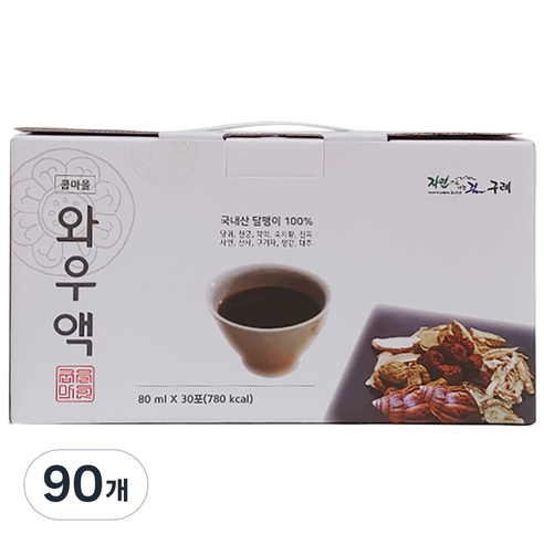 쿱마을사람들 와우액 달팽이즙 엑기스 30포, 80ml, 90개