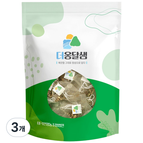 더옹달샘 국산 볶은 작두콩차 1g x 100개입 PLA 안심 티백차, 1g, 3개, 100개입