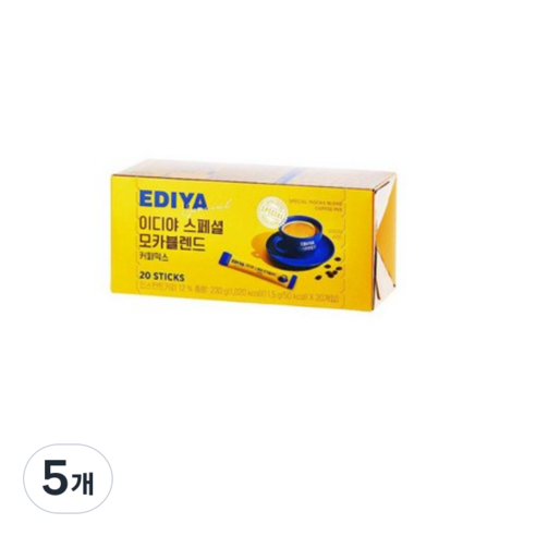 이디야 스페셜 모카블렌드 커피믹스, 11.5g, 20개입, 5개