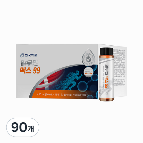 안국약품 마시는 알부민 맥스 99 프리미엄 MAX 특허원료 3종, 90개, 35ml