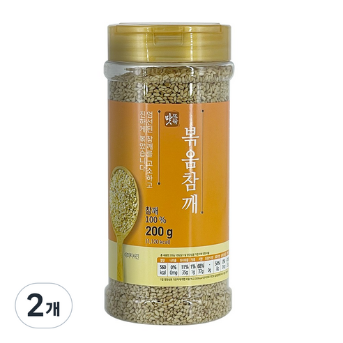 맛뜨락 고소한 볶음참깨 볶은참깨, 2개
