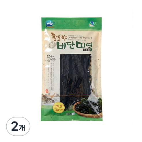 [차오름]황토향 비단미역 완도산 수산물이력제