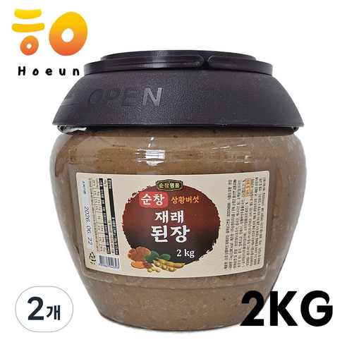 순창우리식품 순창 상황버섯 재래 된장, 2개, 2kg