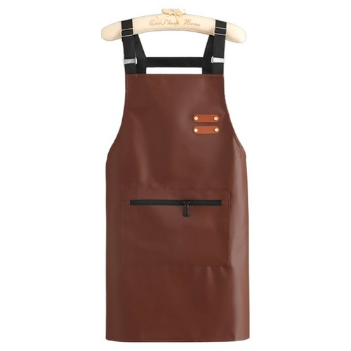 심쿵하니 다용도 방수 앞치마, 브라운, 1개