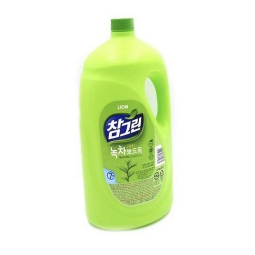 참그린 녹차 주방세제 3L 1종세제 과일야채세척제 대용량 리필용기 식기세척세제 식재료세척