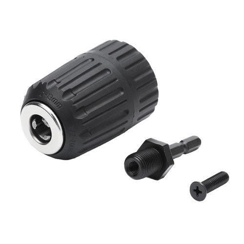 드릴척 임팩 렌치 겸용 육각생크 원터치키리스척 세트 13mm, 1세트