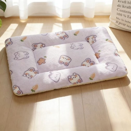 허니버블 반려동물 캐릭터 포근한 양면 방석 매트